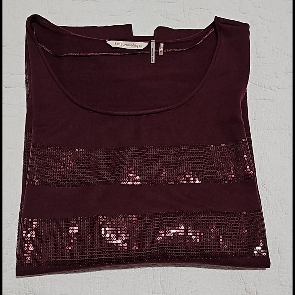 Soft Surroundings Sequence Pullover Knit Sweater - image 3